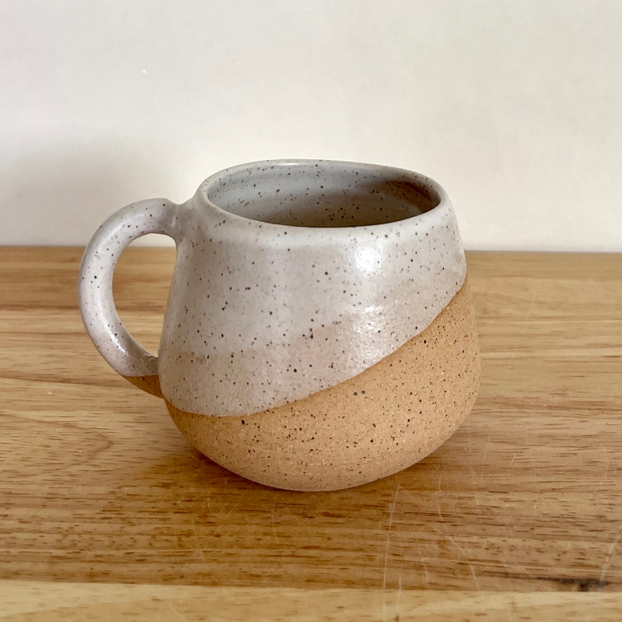 Stoneware Mug With Handle, Stoneware Coffee Mug, Pottery Mug Handmade ,  Blue Mug Speckled, Handmade Pottery Mug. 