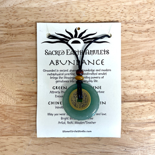 Earth Stone Pendant Stone Jewelry - Abundance