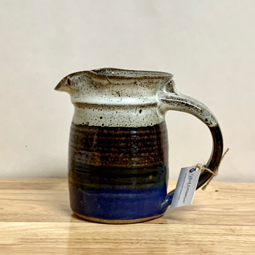 Handmade Pottery Pitcher 24 oz in Storm Glaze
