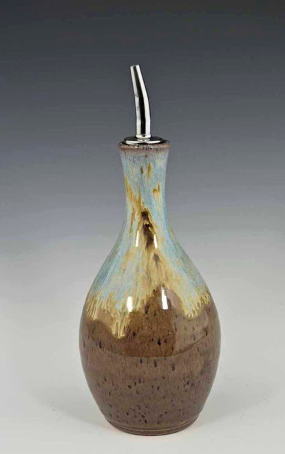 Oil Bottle in Blue Ridge Glaze