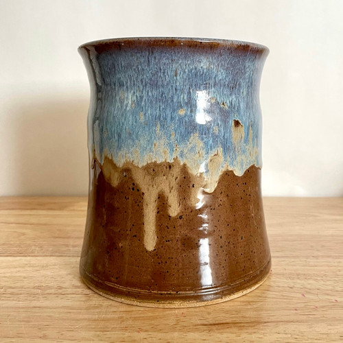 Handmade Utensil Holder in Blue Ridge Glaze