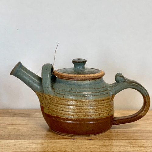 Handmade Pottery Teapot in Oasis Glaze - 32 oz