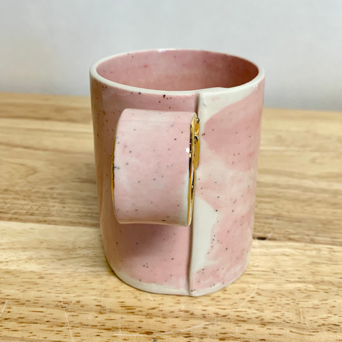 hot pink ceramic stoneware custom tall