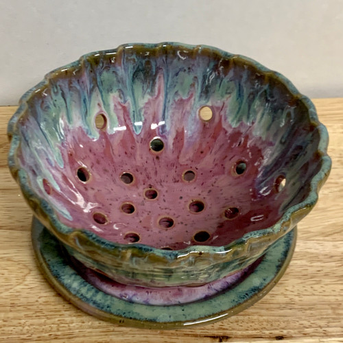 Handmade Pottery Berry Bowl- Beautiful!