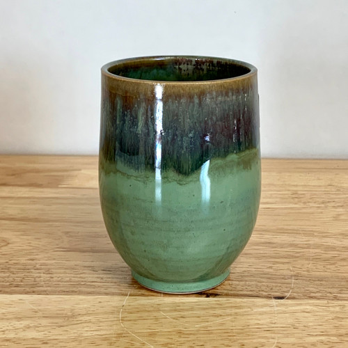 Handmade Day Drinker Wine Cup in Pacific Coast Green