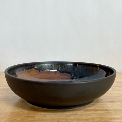 Handmade Pottery Black Steel Bowl Handmade Pottery Black Steel Bowl