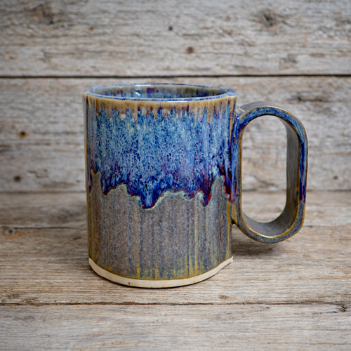   Handmade Pottery Mug Small Bay Mug - 12 oz - Stoneware Pottery  Sunrise