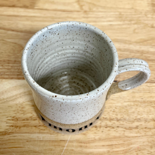 Handmade Pottery Tea Mug Vanilla White Mom Mug