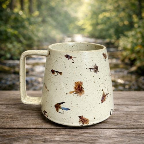  Handmade Fly Fisher's Haven Stoneware Mug