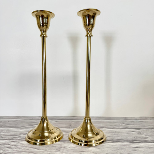 Elegant Brass 9" Taper Holder-Sold in pairs