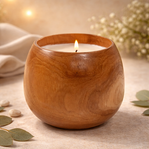   Handmade Palo Santo and Cedar Candle-Small