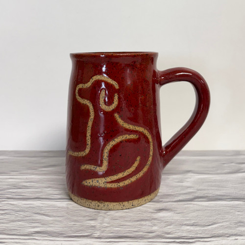  Handmade Pottery Artisan Nature Mug- For Love of the Dog – Ceramic Mug