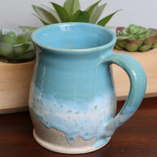  Handmade Pottery Artisan Nature Mug- Ceramic Coastal Mugs – Ceramic Mug