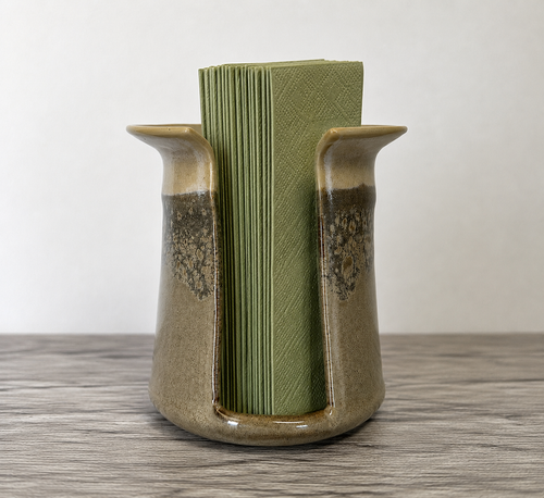 Handmade Ceramic Napkin Holder - Desert Sand