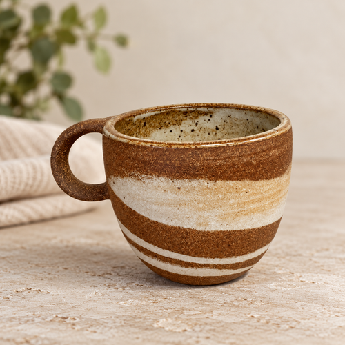  Marbled Mug – Handmade Ceramic Stoneware