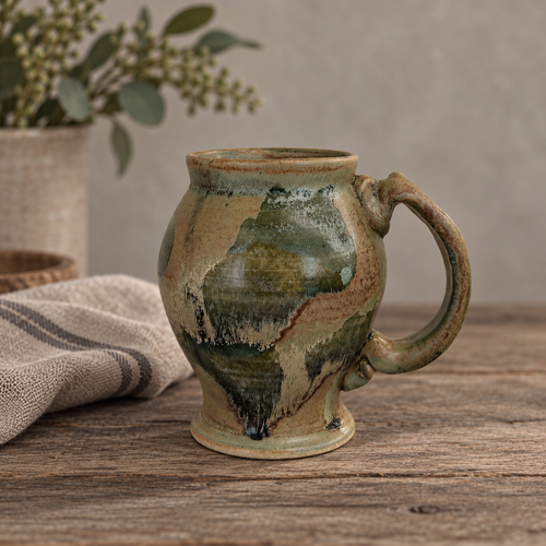 Handmade Ceramic Mug – Tiramisu Glaze