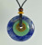 Stone Circle Pendant Stone Jewelry - Green Aventurine & Sodalite 2" diam