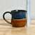 Handmade Pottery Large Desert Blue Mugs 12 - 14 oz