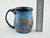Pottery Mug with a Saying - Blue Dragonfly Design 14 oz