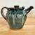 Handmade Stoneware Teapot in Peacock Blue Glaze 16 - 18 oz