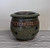 Handmade Pottery Banded Garlic Holder in Green