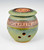 Handmade Pottery Banded Garlic Holder in Green