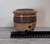 Handmade Pottery Banded Garlic Holder in Gold