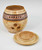 Handmade Pottery Banded Garlic Holder in Gold -1