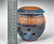 Handmade Pottery Banded Garlic Keeper in Blue