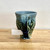 Handmade Carved Cup/Mug  14 oz Teal