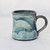 Handmade Pottery Mug Watercolor Blue