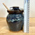 Handmade Stoneware Honey Pot Peacock Blue Glaze