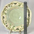  Porcelain Bowl light green with Hummingbirds around the wavy rim