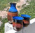 Handcrafted Sake Set – Cobalt Blue & Copper Glaze