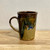 Handmade Coffee Mug  Gold Base with Rich Brown Mix