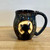  Pottery Mug with a Saying - Carved Moon Cat Mug14  oz