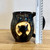  Pottery Mug with a Saying - Carved Moon Cat Mug14  oz