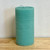 3x6 Beeswax Honeycomb Pillar Candle  - Aqua/Mint