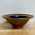 Handmade Pottery Flared 10" Bowl with Cobalt and Copper Color with Glass