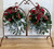 Handmade Iron Double Wreath Table Top Holiday Decor
