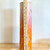 Crystalline Handmade Cylinder Vase Tangerine 15" Tall Beautiful !