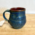 Handmade Rounded  Mug - Blue and Rust