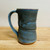   Handmade Pottery Tall Mug -  Blue