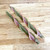  100% Beeswax Double Flare Rose and Sage Taper Candle 12"