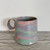 Handmade White Porcelain Mug Rainbow