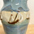  Handmade Porcelain Vase.  Light Blue base with Regatta Sailboats. Numbered
