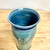  Handmade Vase with with Leaves in Green and Blue