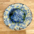  Handmade Crystalline  Large Platter with Blue Crystals-Beautiful!