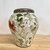  Handmade Pottery Red Earthenware Vase -One of a Kind Red Bird with Flowers