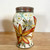 Handmade Pottery Red Earthenware Vase -One of a Kind Yellow and Orange Flowers